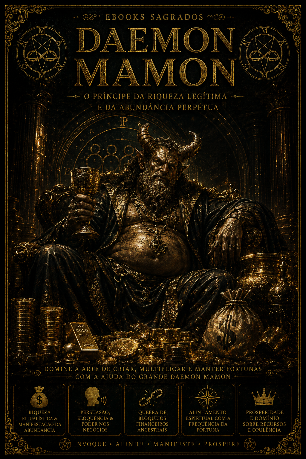 Ebook ritualístico Daemon Mamon — Daemon da Abundância Completa