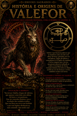 Ebook Ritualístico do Daemon Valefor — Discórdia e Vingança